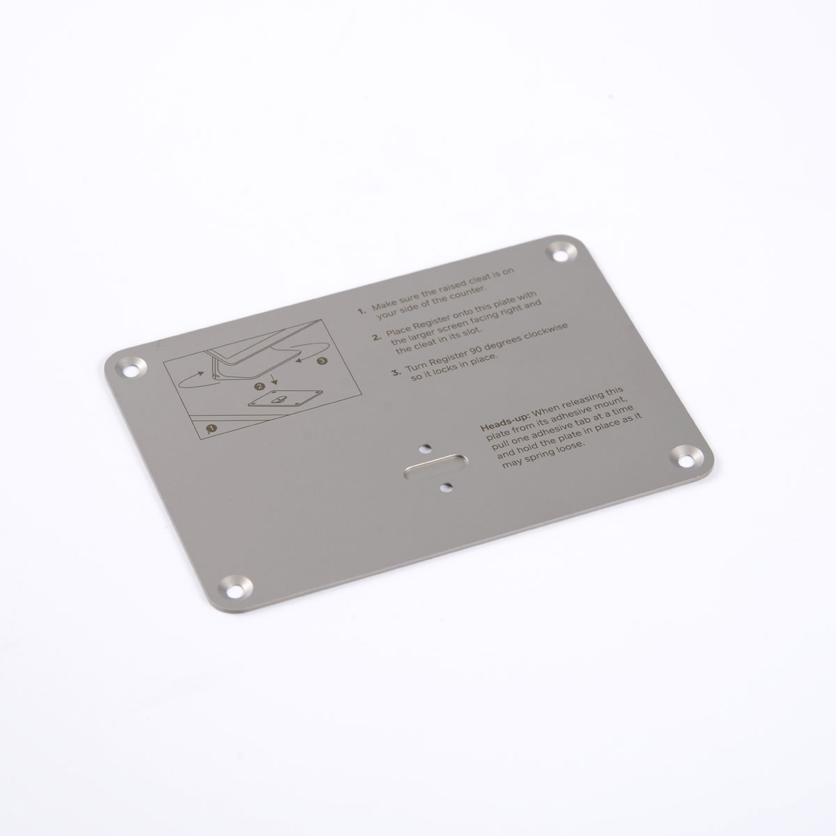 平板支撑板（不锈钢+喷漆+丝印）