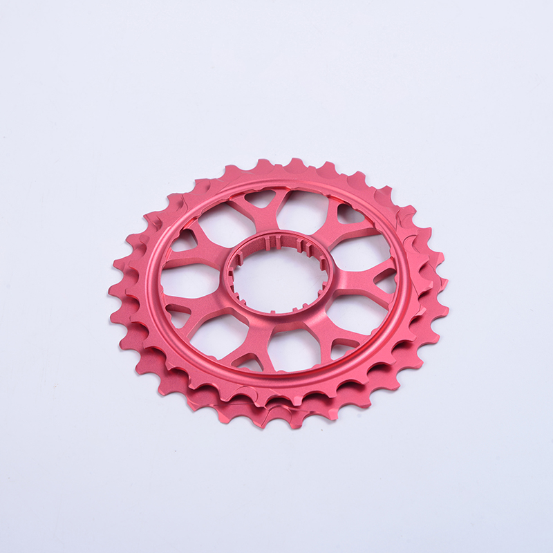 自行车-一体盘片-粉色（航空铝+硬质阳极）