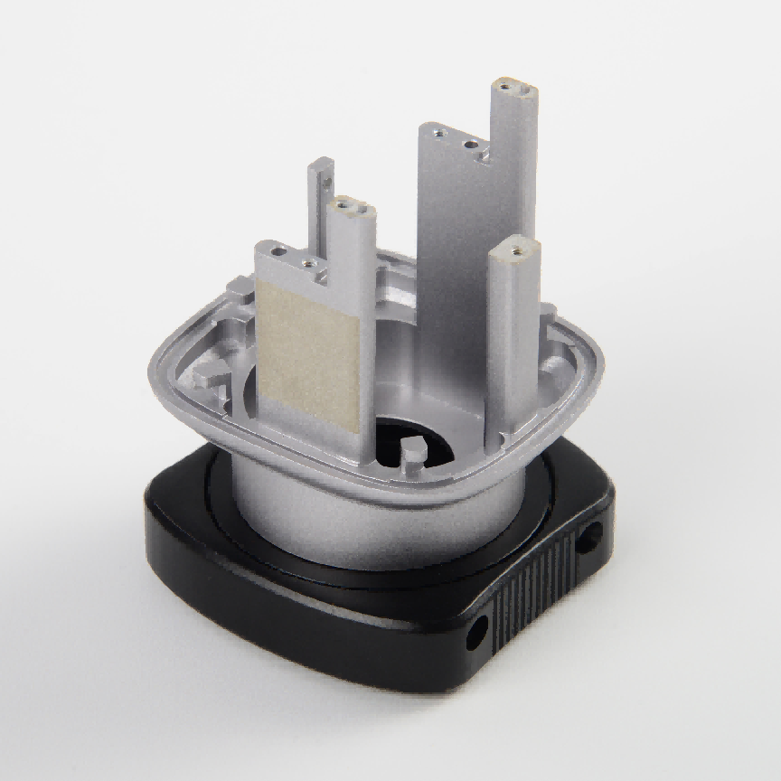 医疗卡口(铝合金+CNC+车床+电解黑色+组装）